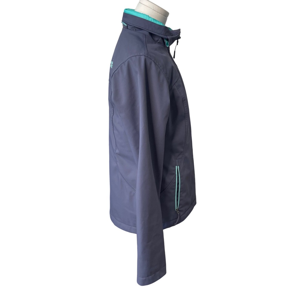 The North Face Apex Softshell Jacket Women S Gray Teal Wind Water‎ Resistant - Picture 12 of 16